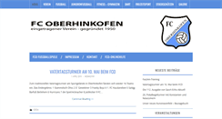 Desktop Screenshot of fc-oberhinkofen.de